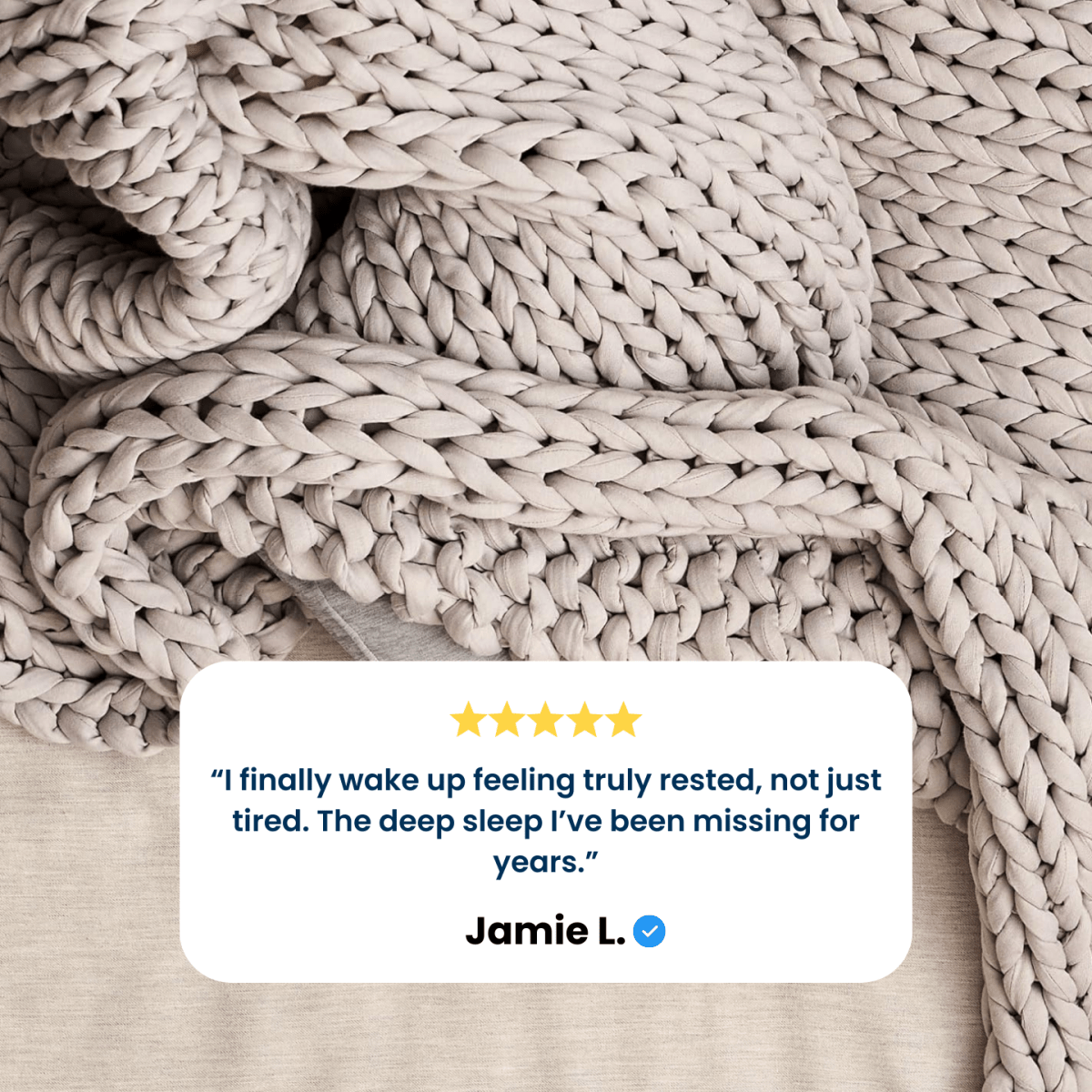 Cotton Chunky Knit Weighted Blanket - velouisse