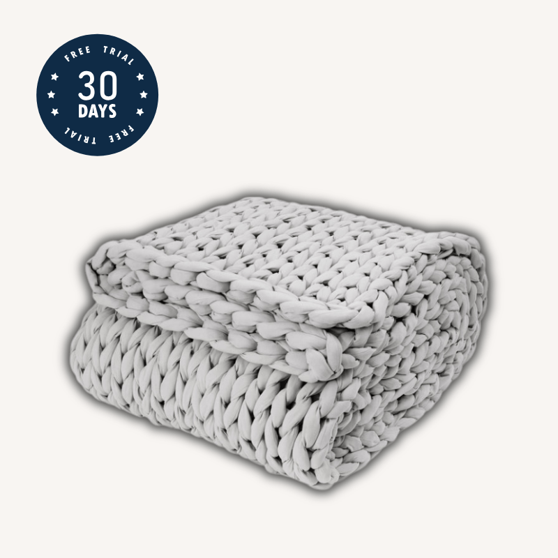 Cotton Chunky Knit Weighted Blanket - velouisse