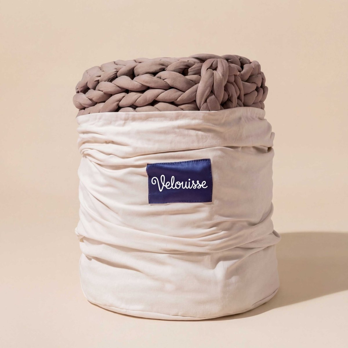 Cotton Chunky Knit Weighted Blanket - velouisse