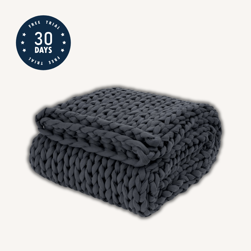 Cotton Chunky Knit Weighted Blanket - velouisse