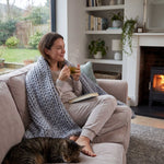 Cotton Chunky Knit Weighted Blanket - velouisse