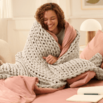 Cotton Chunky Knit Weighted Blanket - velouisse