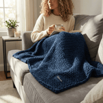 Cotton Chunky Knit Weighted Blanket - velouisse