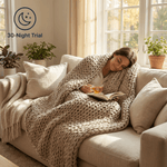 Cotton Chunky Knit Weighted Blanket - velouisse