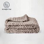 Cotton Chunky Knit Weighted Blanket - velouisse