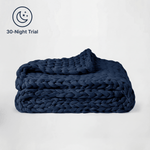 Cotton Chunky Knit Weighted Blanket - velouisse