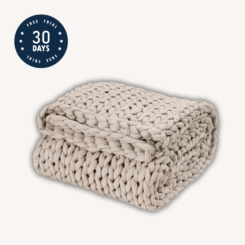 Cotton Chunky Knit Weighted Blanket - velouisse